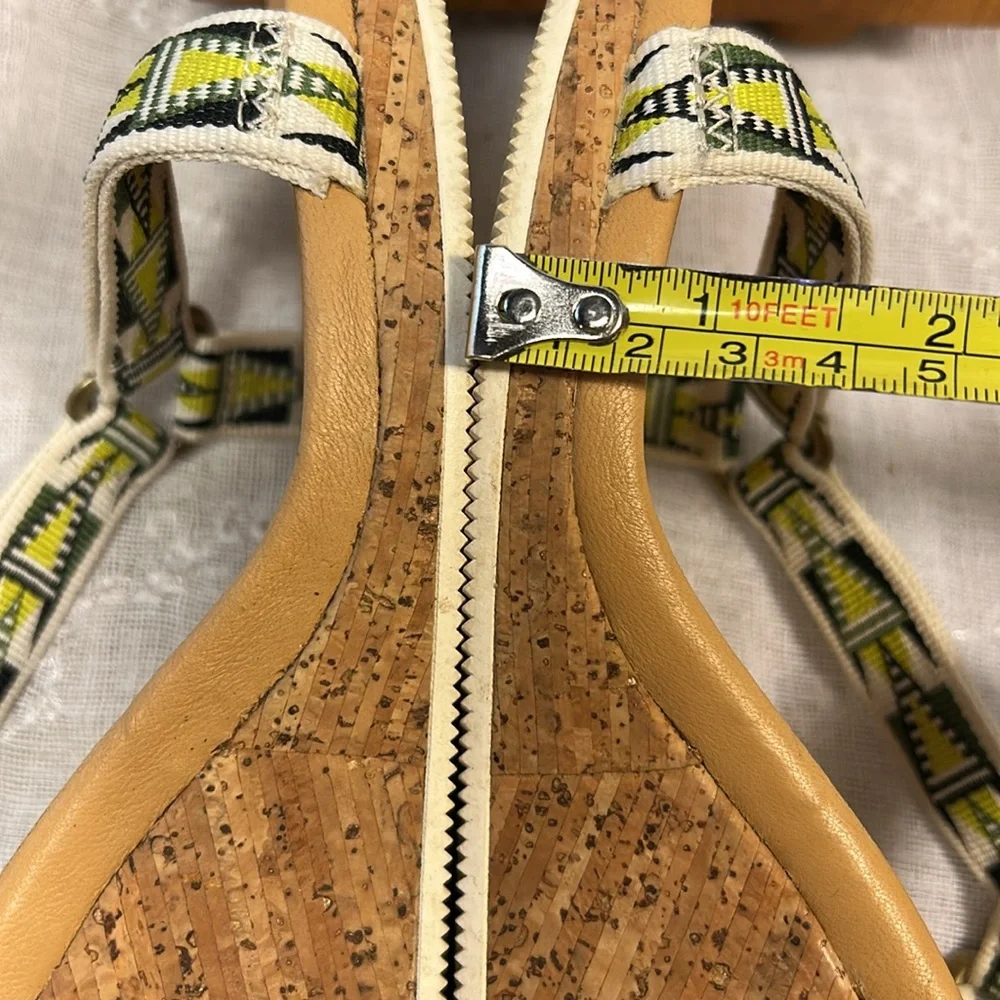 Teva almost NEW cork leather comfortable wedge sandal